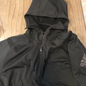 Adidas Climaheat Black Quarter Zip Hoodie